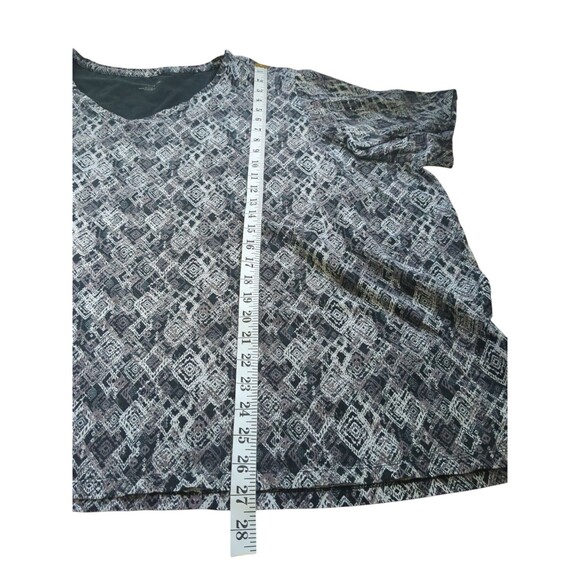 Catherines Black & White Women's Pull-Over Tunic 5X 34W 36W SEE Discription - Picture 3 of 8